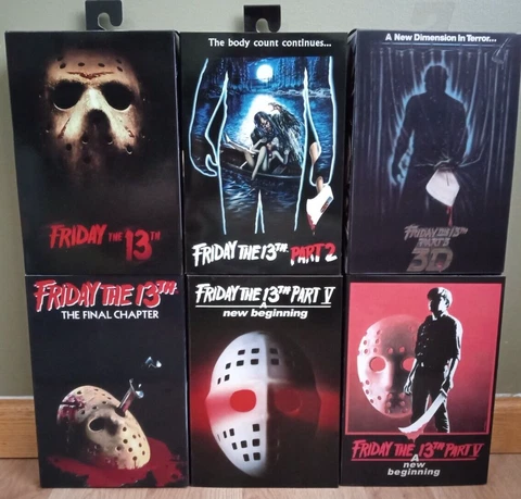 NECA Ultimate - Friday The 13th - JASON VOORHEES ROY BURNS -  Lot of 6 NEW Cover