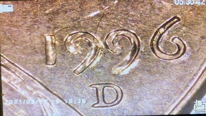 1996 D PENNY DDO/DDR CRACKED PLANCHET ERROR MS RED BEAUTIFUL RARE COIN - Picture 1 of 15