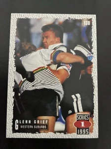 NRL 1995 S1 Dynamic Trading Card #138 Glenn Grief Western Suburbs Magpies - Picture 1 of 2