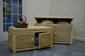 Medium Wicker Open Top/Open Front Chest Natural - Picture 1 of 4