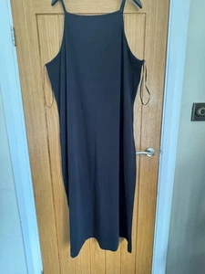 M&S Autograph Ladies Black Sleeveless Midi Dress Size UK 24 BNWT - Picture 1 of 6