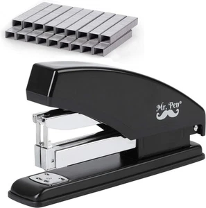 Mr. Pen Heavy Duty Stapler, 60 Sheet Capacity, 3600 Staples Silver, Black - Picture 1 of 7