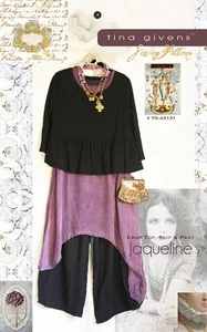 Patrón de costura Jaqueline TG-A3131 3 piezas. por Tina Givens - ¡Estilo Lagenlook! - Imagen 1 de 3