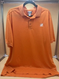 Home Depot Poloshirt Herren XL Orange Kurzarm Mitarbeiter Uniform Arbeitskleidung - Bild 1 von 6