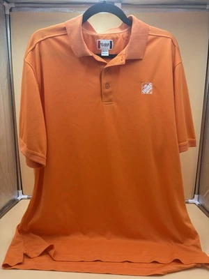 Camisa Polo Home Depot Para Hombres XL Naranja Manga Corta Uniforme de Empleado Ropa de Trabajo Foto 1 de 4