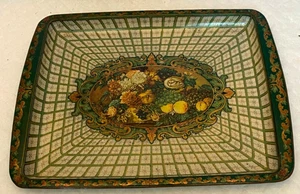 VINTAGE DAHER DEKORIERTE WARE MADE IN England - Metall Waschtisch Tablett 70er - Bild 1 von 4