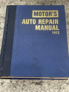 Manual de reparación de automóviles Motor's 1972, vintage, 1966-1972, edición 35 - Imagen 1 de 3