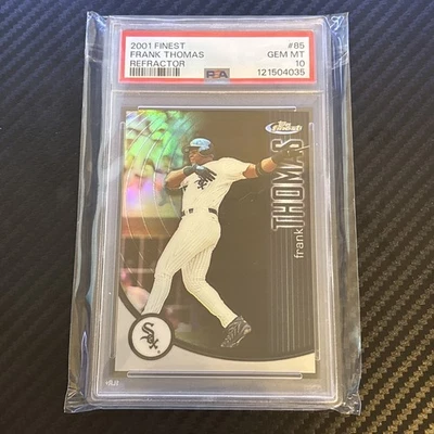 2001 Topps Finest #85 Frank Thomas Refractor /499 White Sox - Image 1 of 3