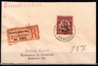 Dt. Kolonien-Kamerun-Mi Einschrb-Umschlag Mi 14 m.Zettel 868 / Mi€ ~105