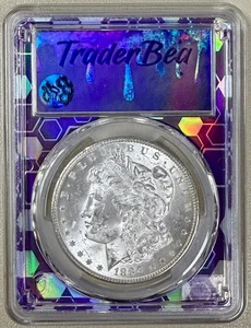 1888-P Morgan Dollar PCGS BU moneta da 1 dollaro fior di conio filadelfia zecca - Foto 1 di 2