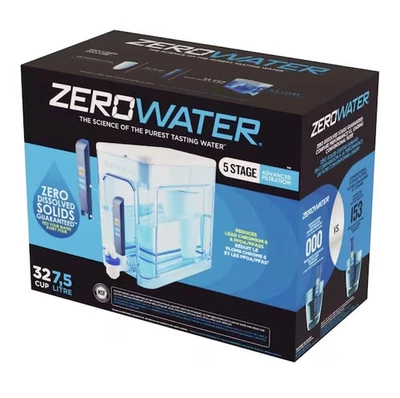 ZeroWater 32-Cup Ready-Read 5-Stage Water Filter Dispenser with Instant Read Out - Image 1 of 2
