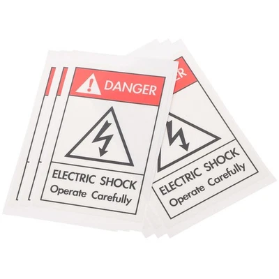 6Pcs Dangerous Zone Keep Clear Sign Caution Safety Signs Warning Security - Image 1 of 4