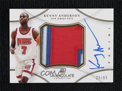 Panini Immaculate Premium Signatures 2012/65 Kenny Anderson #PP-KY parche automático Foto 1 de 2