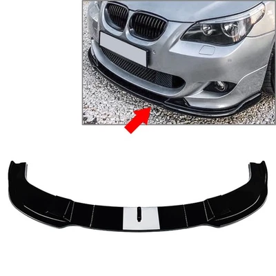 Front Bumper Lip Splitter Spoiler For BMW 5 Series E60 E61 M Sport 2005-2010 - image 1 of 4