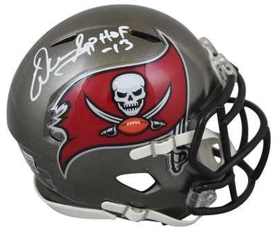 Buccaneers Warren Sapp "HOF 13" Authentic Signed Speed Mini Helmet BAS Witnessed - Image 1 of 2