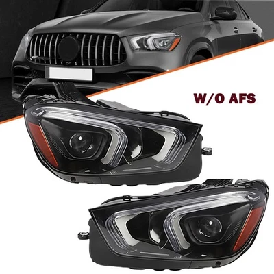 Front LED Headlight RH & LH For 2020-2023 Mercedes Benz GLE350 GLE450 Pair Foto 1 de 4
