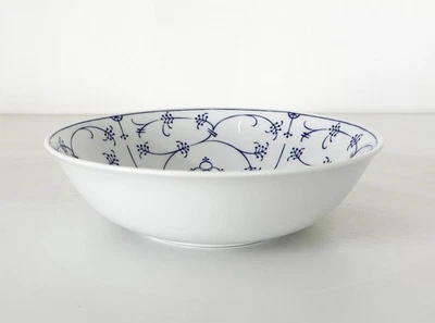 Form Marienbad Ingres Weiss Servierschüssel Schale Indisch Blau Strohblume - Bild 1 von 3