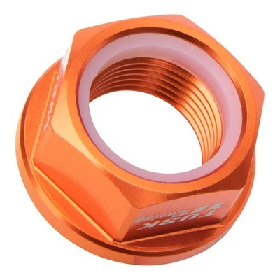 Tuerca de eje Tusk Nyloc M20 X 1,50 naranja para Yamaha WR250X 2008-2011 Foto 1 de 4