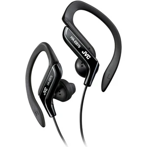 JVC Adjustable Ear Clip Sweat Resistant In-Ear Sports Headphone - Black Black He - Picture 1 of 7