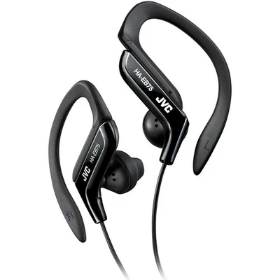 JVC Adjustable Ear Clip Sweat Resistant In-Ear Sports Headphone - Black Black He - Image 1 of 4