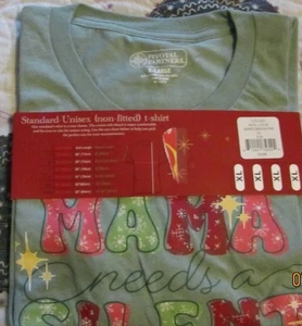 Pivotal Partners Standard Unisex T-shirt XL "Mama Needs A Silent Night, new - Picture 1 of 7