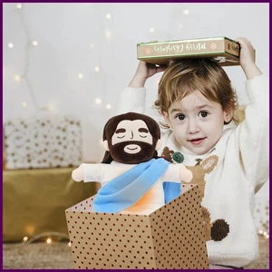 Jesus Plüsch Baby Beruhigendes Atemspielzeug Jesus Puppe Plüschtier Viergang - Bild 1 von 26