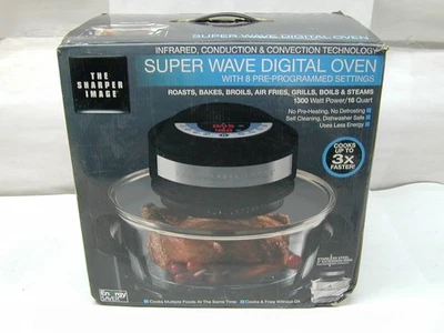 The Sharper Image CKY-20VD Digital Super Wave Convection Infrared Oven COMPLETE - Image 1 of 2