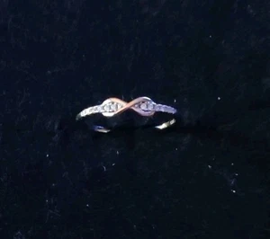 Damen Ring Silberfarbend Modeschmuck Infinity Schleife No.46 - Bild 1 von 4