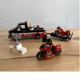 LEGO City Race 60084 Racing Bike Transporter 178pc Complete w/ instructions