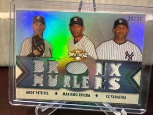 2012 Topps Triple Threads Relic Combos #29/36 Pettitte Rivera Sabathia #TTRC-56 - Picture 1 of 4
