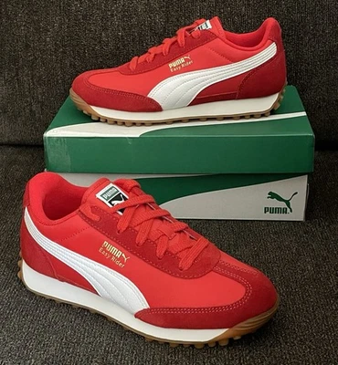 Puma Easy Rider Vintage Red Color Boy Shoes Size-3.5 - Image 1 of 4