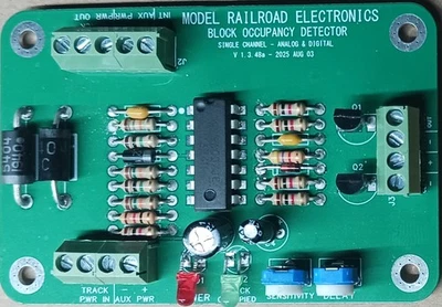 PRE-ORDER Model Railroad Electronics- Block Occupancy Detector (Current Sensing) - Image 1 of 4