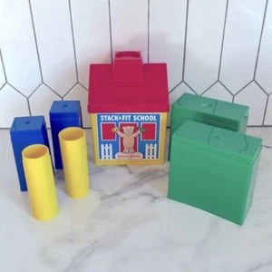 Vintage 1980’s Johnson & Johnson Stack & Fit School - Picture 1 of 10