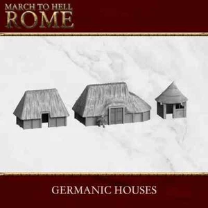 Ancien battle Maison Tribus Germanique X 3 - Imagen 1 de 1