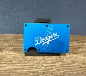 LA Dodgers Baseball Custom Engraved RFID EDC Slim Metal Aluminum Wallet - Picture 1 of 7