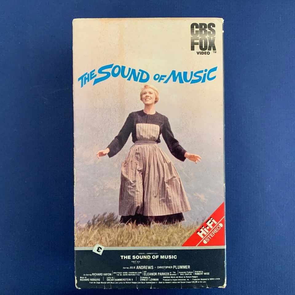 VHS Video Tape Musical -THE SOUND OF MUSIC -Julie Andrews -CBS FOX -1986--Double - Image 1 of 4