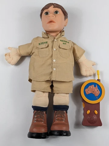 Crocodile Hunter Steve Irwin Talking 16" Plush Doll and Interactive Tracker Toy Cover