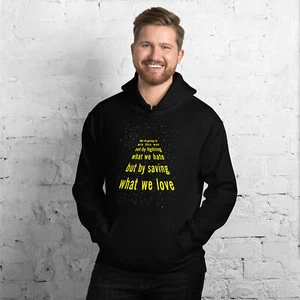 Star Wars Love Shirt Resist Anti-Trump No Kings MAGA Protest Mens Hoodie - Picture 1 of 9