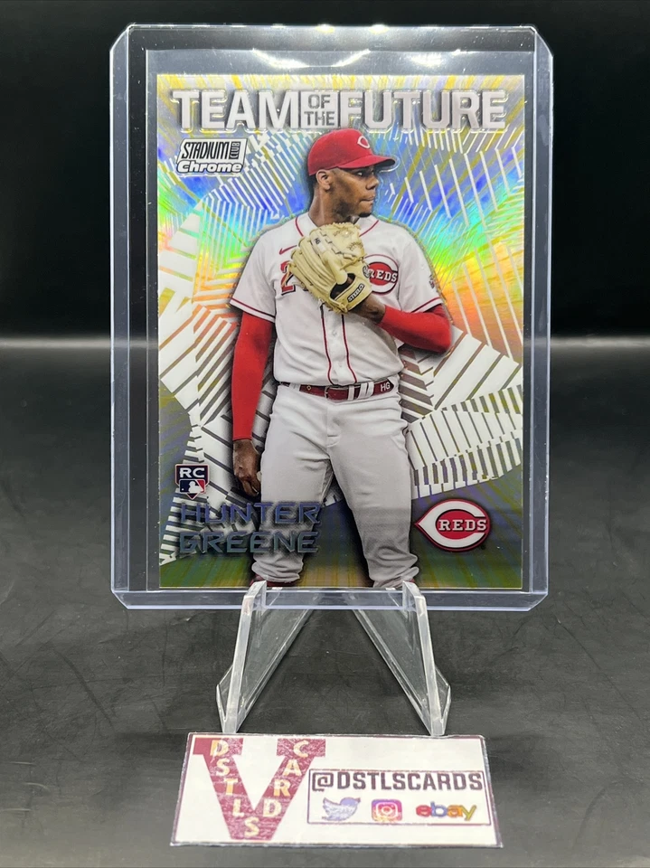 2022 Topps Stadium Club Chrome - HUNTER GREENE TEAM OF THE FUTURE #TOF-20 - Image 1 of 3