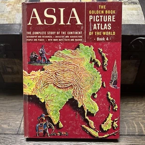 THE GOLDEN BOOK Picture Atlas of the World, Asia, Book 4, (1960) - Picture 1 of 5