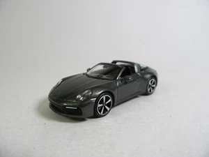 MINICHAMPS 1:87 2020 Porsche 911 Targa 4S Grigio Metallico Modello Finito - Foto 1 di 7