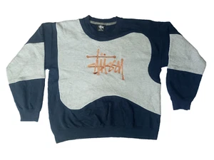 Stussy vintage reworked embroidered unisex sweatshirt size L - Picture 1 of 3