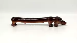 Rare Vintage Dachschund Weiner Dog Elongated 2 in 1 Salt Pepper Shaker 10.75 In - Picture 1 of 12