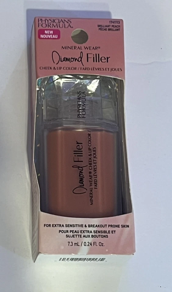 Physicians Formula Mineral Wear Diamond Filler Cheek Lip Color Brillant Peach - Image 1 of 2
