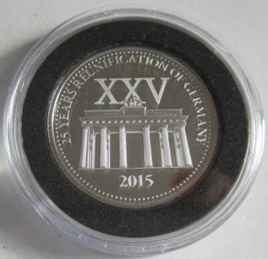 Samoa 1 Tala 2015 25 años unidad alemana plata - Imagen 1 de 2