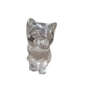 Vintage Princess House Crystal Pets W. Germany 24% Lead Crystal Cat Paperweight - Picture 1 of 7