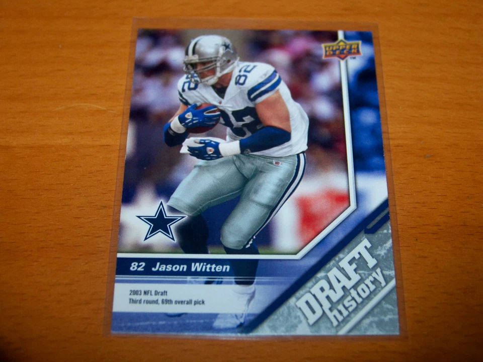 COWBOYS JASON WITTEN 2009 UPPER DECK DRAFT HISTORY #184 - Image 1 of 1
