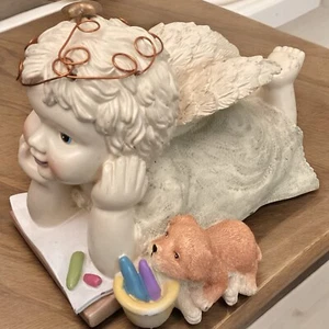 Classic Treasures Musical Cherub Sculpture Plays the Tune “Memory” - Picture 1 of 5