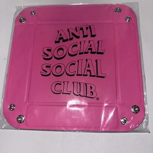 Anti Social Social Club Flip Up Rolling Tray ASSC Pink Black Authentic - Picture 1 of 4