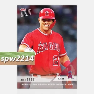 2018 Topps Now Mike Trout #270 - 30 Hits & 30 BBs in a Month - Picture 1 of 1